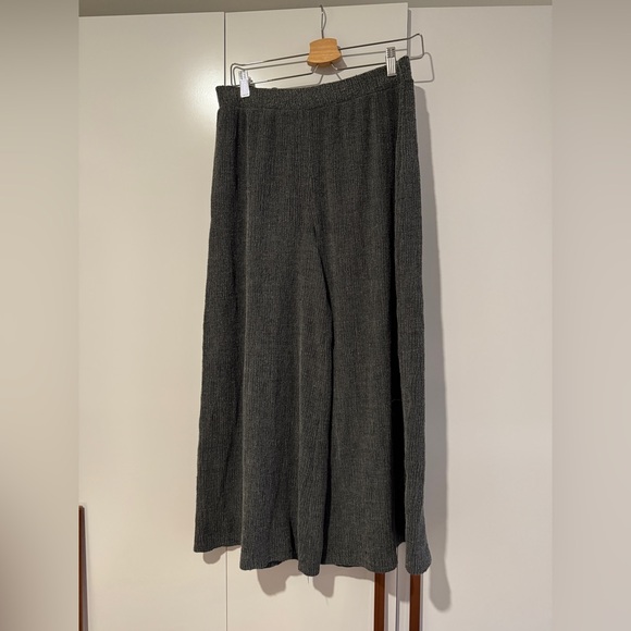 TOPSHOP Ribbed Wide-Leg Pants - Picture 2 of 3